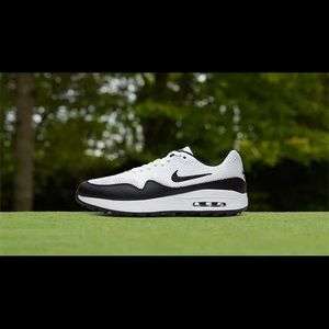 Air Max 1 G Spikeless Golf Shoes White/Black Panda Men's Size 13 (CI7576-100).